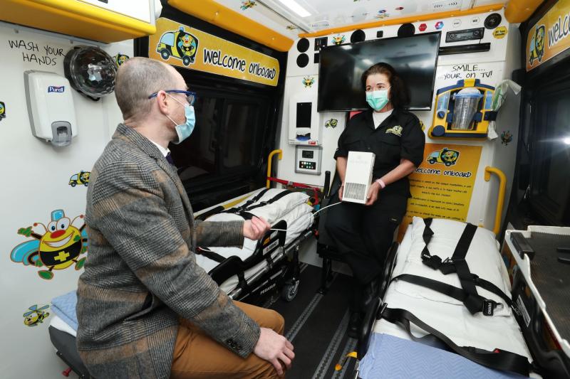 Novaerus At McGreal's donate medical devices to children's ambulance service