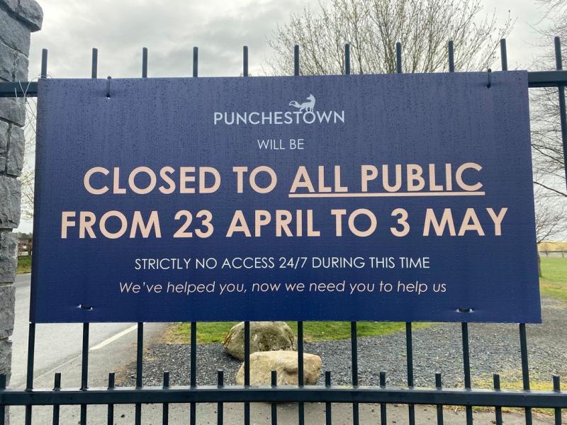 LATEST: Punchestown Racecourse to close to general public during Festival for health and safety reasons 