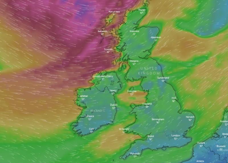 IRELAND WEATHER: Weather forecast for Ireland for the coming week from Met Eireann