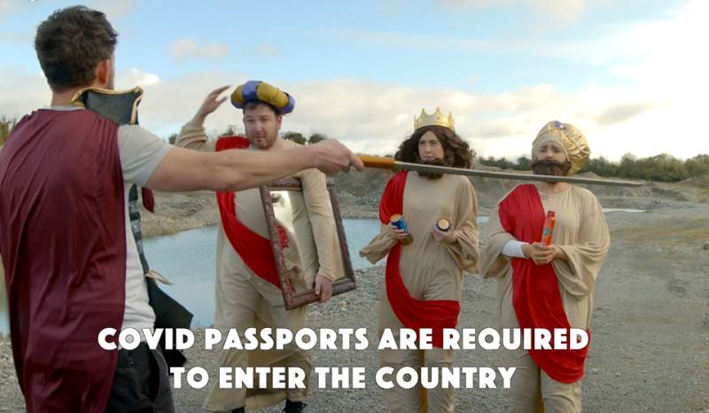 WATCH: Irish pub's Christmas advert brings Covid restrictions to the birth of Jesus