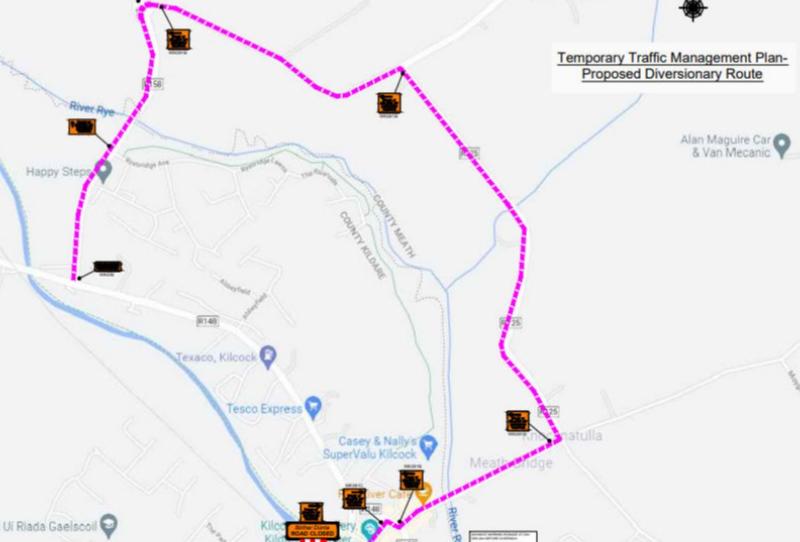 Kildare County Council confirm temporary road closure to take place next week