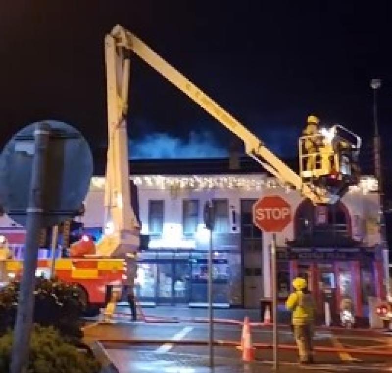 LATEST: Firefighters battle blaze in Newbridge 