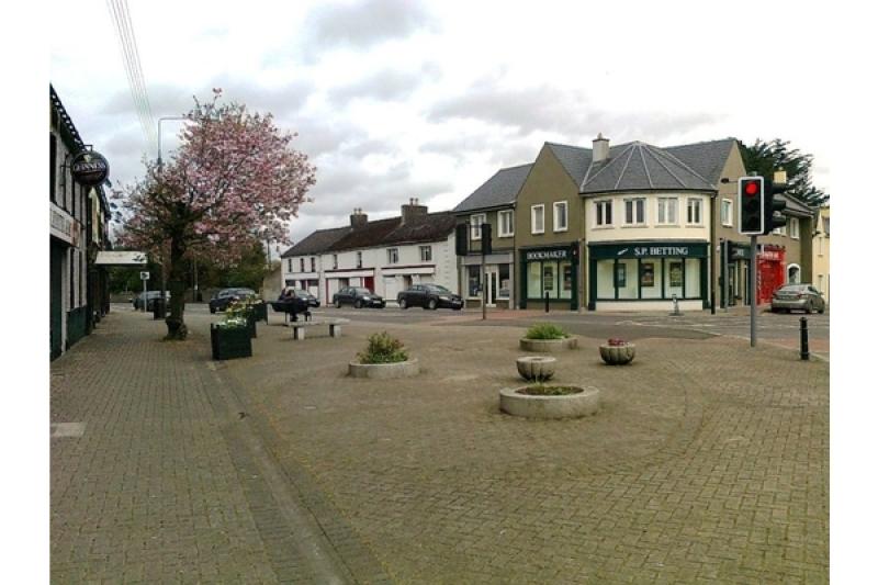 Two bus shelters on the way to Castledermot