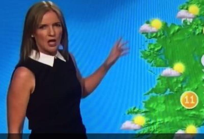 RTÉ weather woman Joanna Donnelly became an sensation