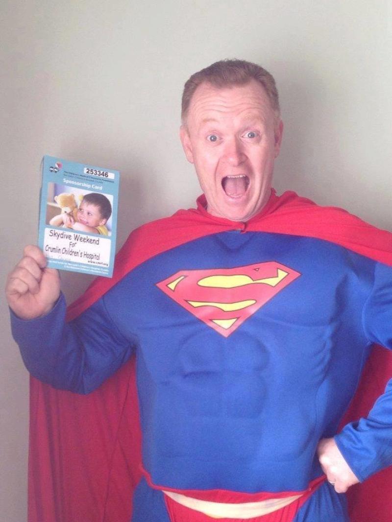 Co Kildare group jump from plane dressed as superheroes Photo 1 of 1