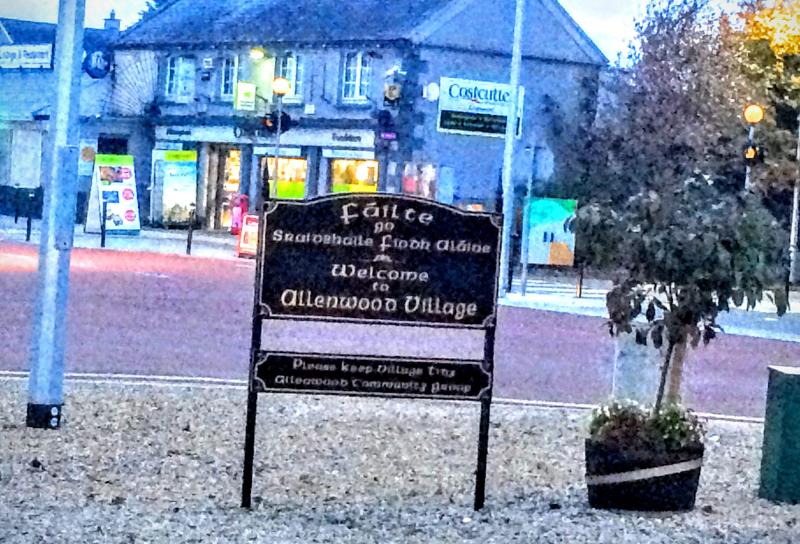 Allenwood Village, sign Allenwood