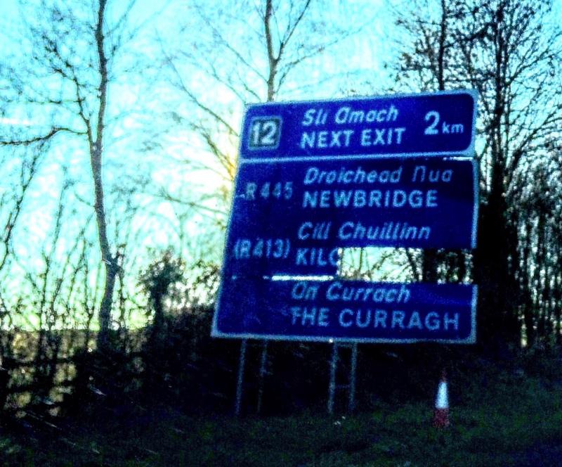 'Seethrough' M7 sign causing a lot of interest... Kildare Now