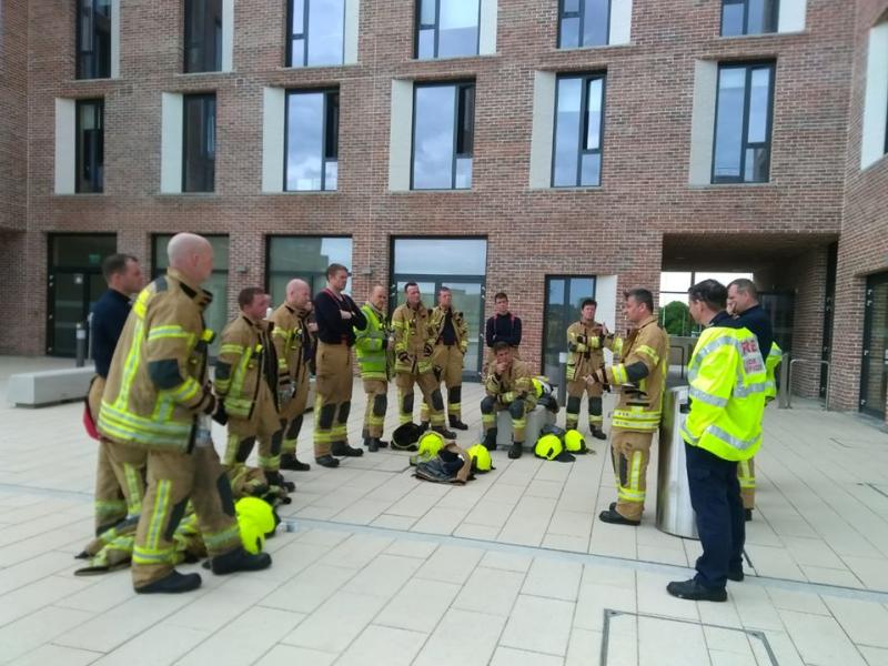 Kildare Fire Service complete Tower exercise in Maynooth town to train