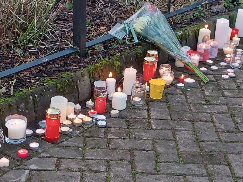 PICTURES: Onlookers unite in memory of Ashling Murphy at candlelit vigil in Newbridge, Kildare