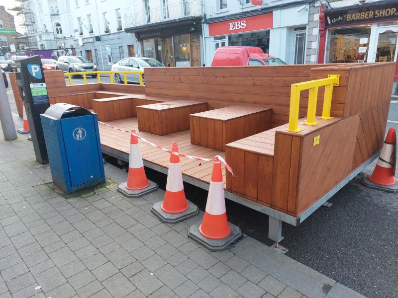 Kildare parklet critics are 'always moaning on social media'