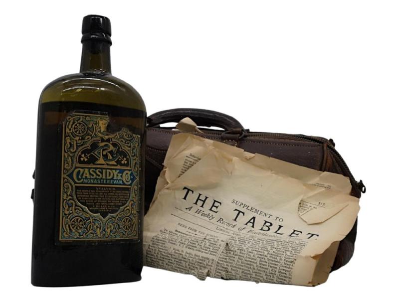 NEW: Bottle of Kildare whiskey found in dotor's bag could fetch &euro;14k at auction 