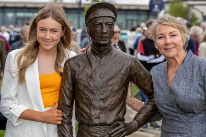 New Lester Piggott statue expected to be popular for selfies during Irish Derby weekend 