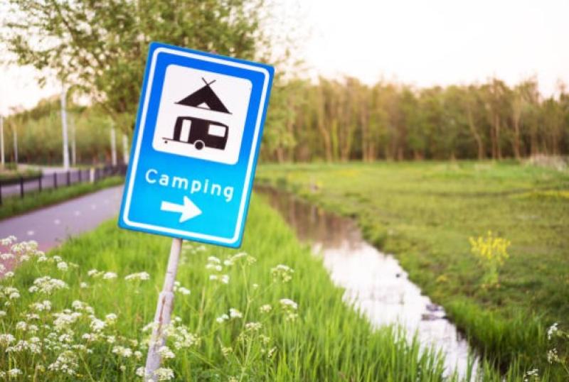 Plan for large campsite in Kildare with coffee dock, shop, toilets