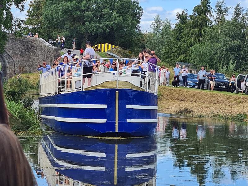 Historic barge makes a return to Kildare village