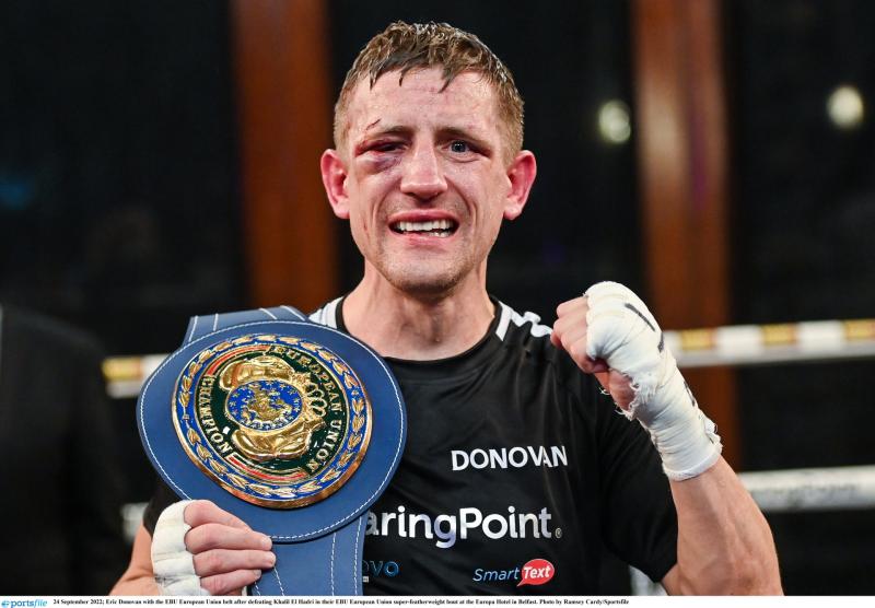 Kildare's Eric Donovan new EU Super Featherweight champ