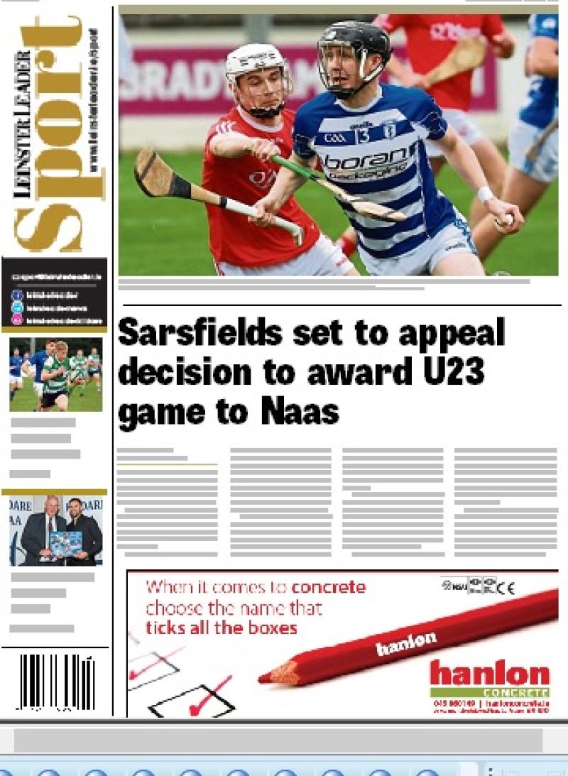 In this week's Leinster Leader Sport