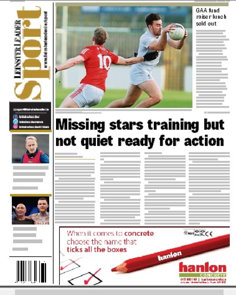 In this week's Leinster Leader Sport