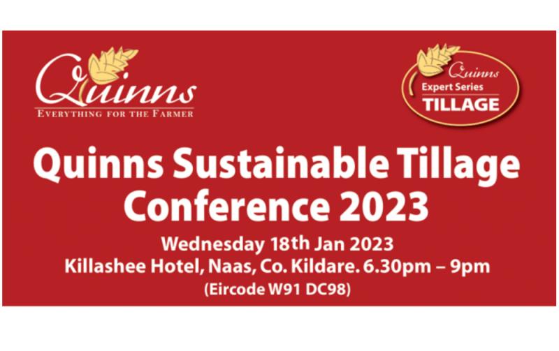 Save the date: Naas hosts Quinns sustainable tillage conference 2023