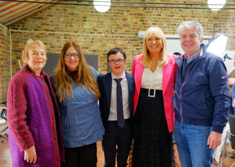 Famous RTÉ broadcaster presents certificate to talented Kildare actor