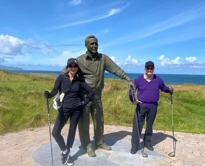 Hollywood A-listers tee it up during visit to Ireland