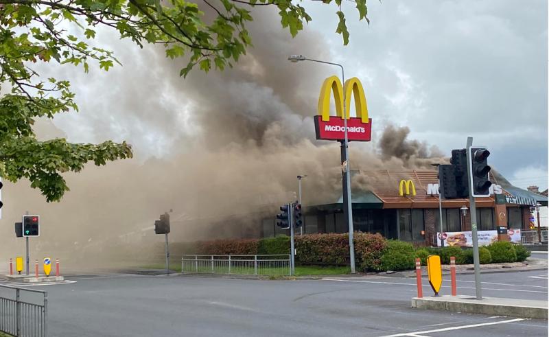 Laois firefighters called to McDonalds Newbridge blaze