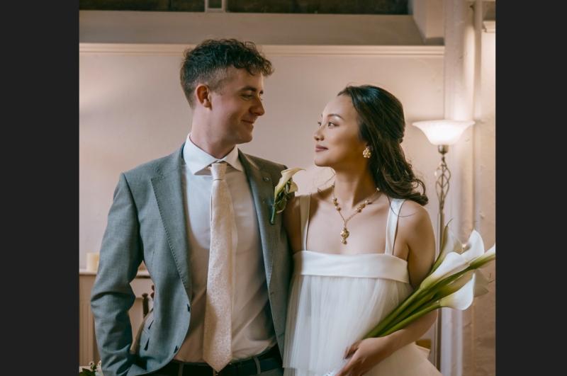 Naas man and his wife managed to locally source all elements for wedding 