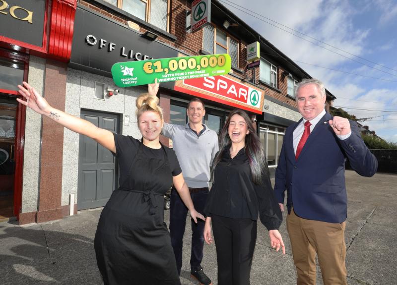 Dublin store celebrates Ireland&rsquo;s latest Lotto millionaire