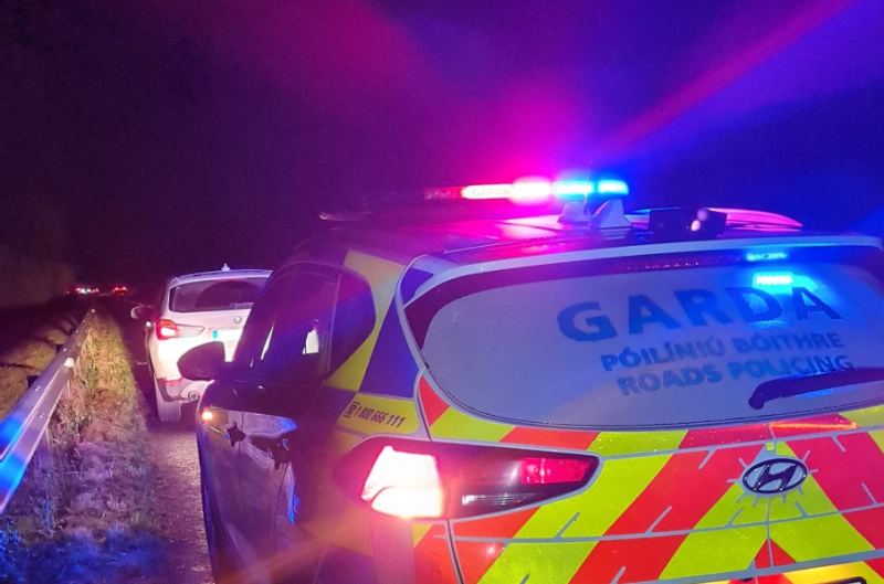 Kildare gardaí seize car caught at 151km/h on motorway after discovery during stop