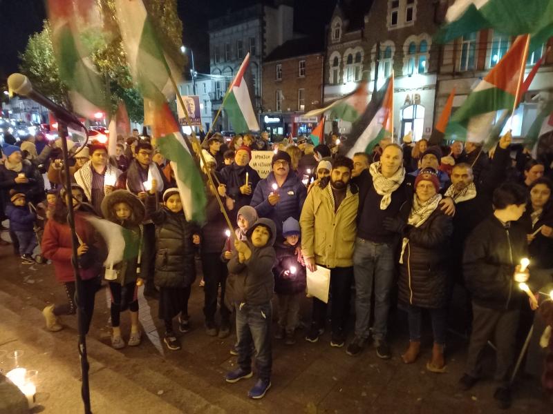 BREAKING: Over 300 attend anti-Israel street protest in Kildare