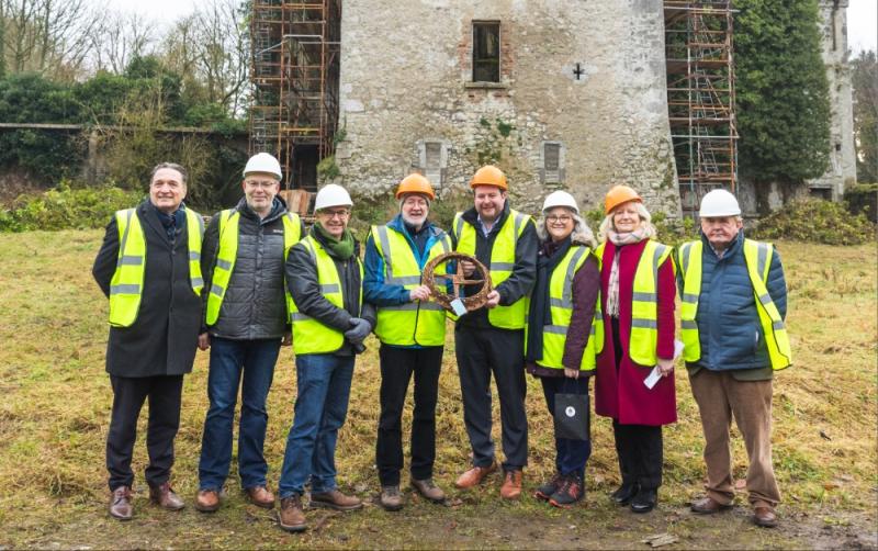 Minister visits Kildare's Donadea Forest Park to view historic castle restoration