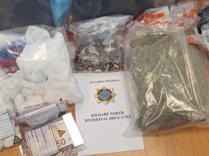BREAKING: €190,000 of suspected drugs seized along with ammunition in North Kildare