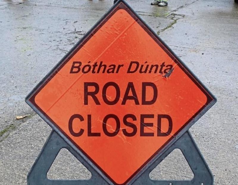 Road closures announced by Kildare County Council between Junction 8 and Junction 7