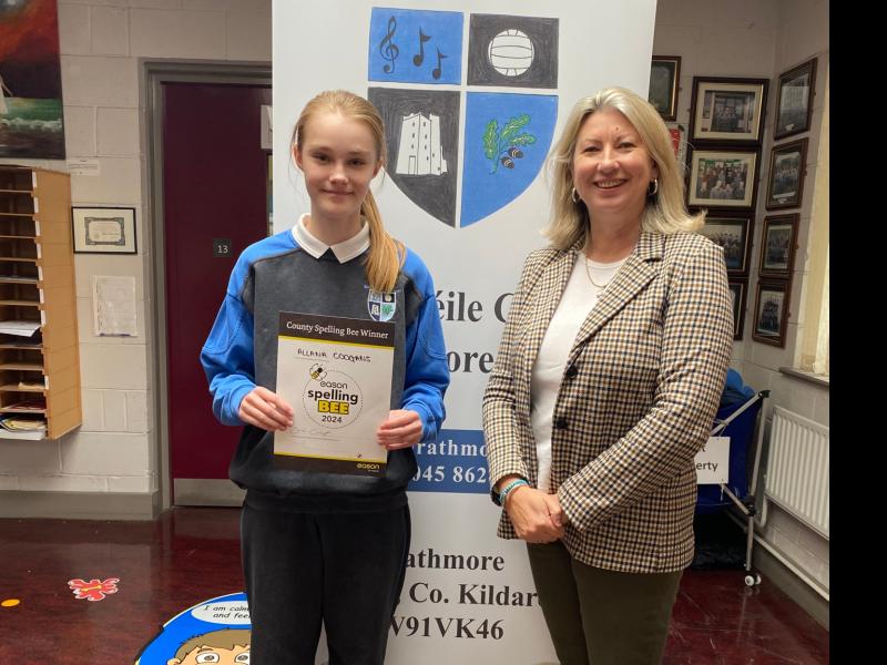 Top speller Allana is County Kildare champion