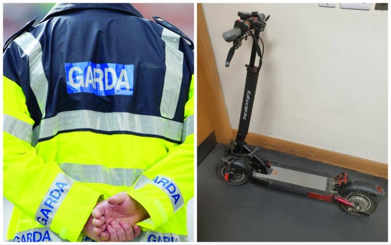 E-scooter and motorcycle seized in Newbridge, Kildare
