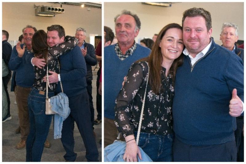 PHOTOS:  Newly-elected Cllr Tim Durkan celebrates with wife Audrey 