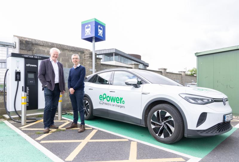 Fast electric vehicle chargers installed at Sallins train station