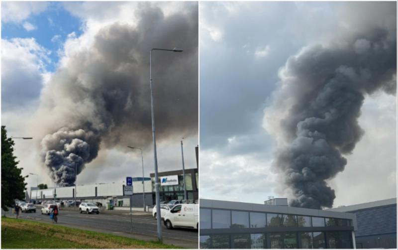 BREAKING: Warnings issued as major fire breaks out at Coolock industrial estate