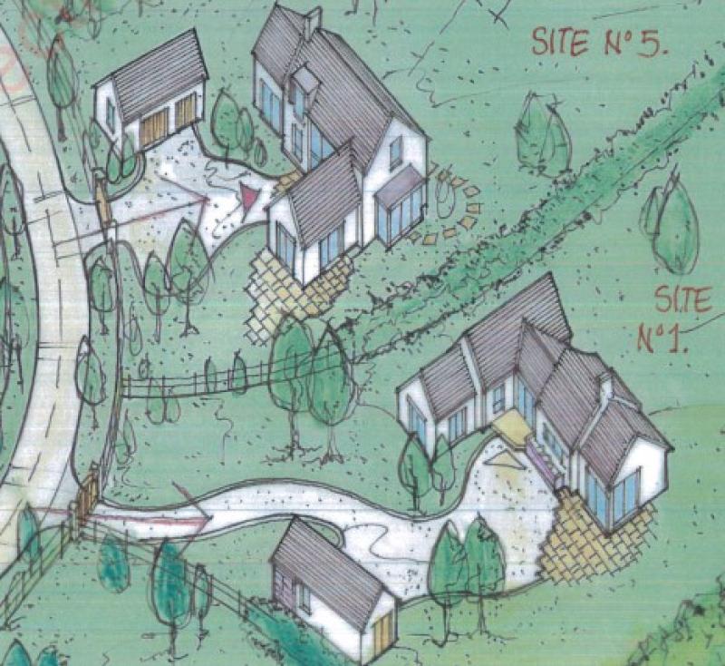 Plans for cluster of five homes in Newbridge 