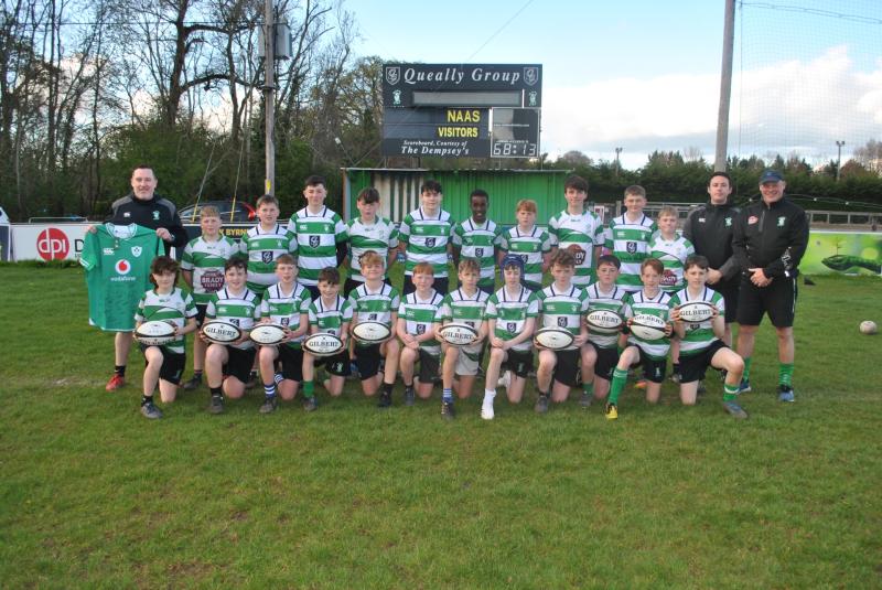 Fitzpatrick's Opel Naas supports Naas RFC U13s with new Gilbert rugby balls