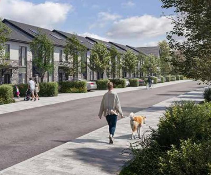Residential development proposed on the Curragh Road in Athgarvan, County Kildare
