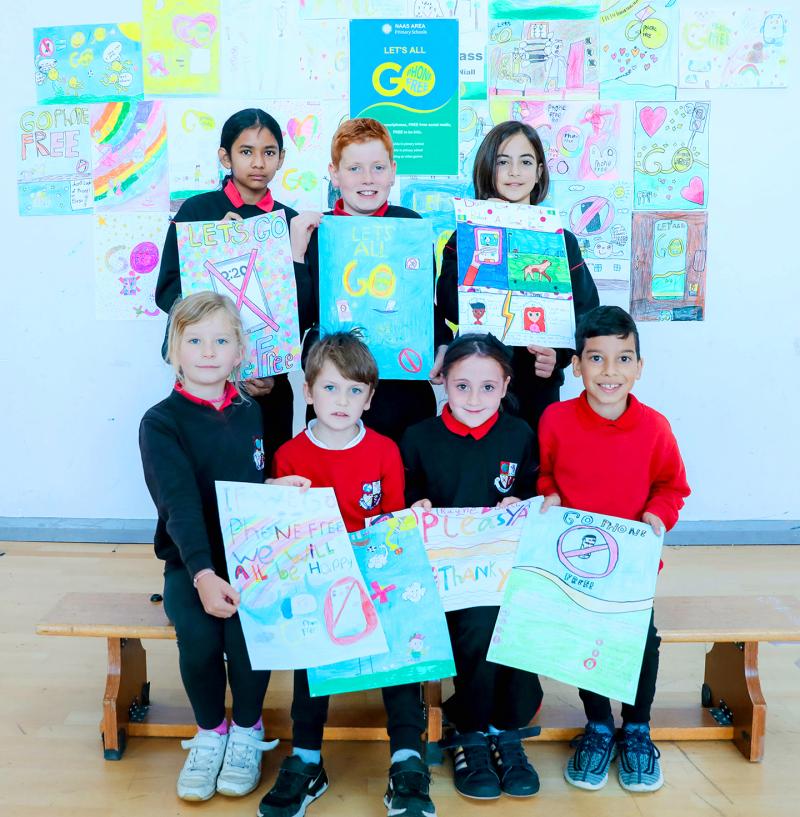 Poster competition staged to mark the banning of phones in some Kildare schools