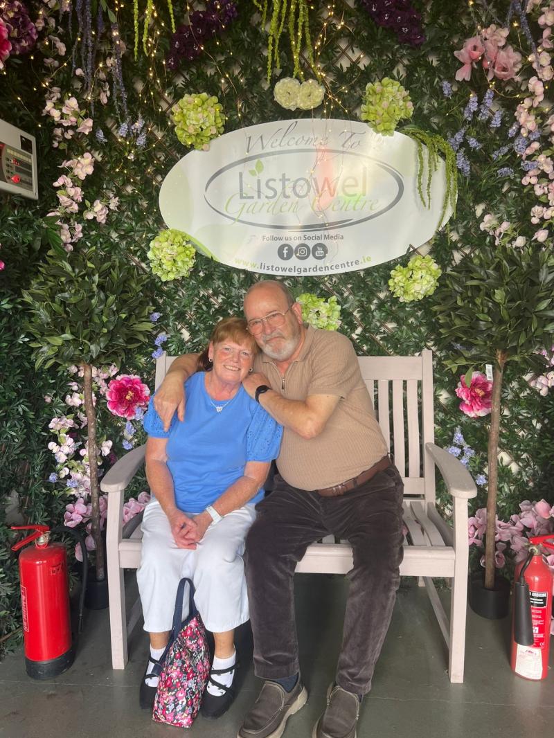 Paddy Flavin from Kildare with his wife 