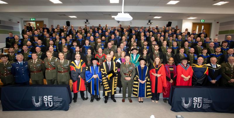 Members of Defence Forces conferred at South East Technological University (SETU)