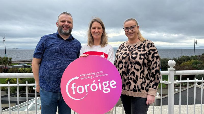 Foróige volunteers from Kildare: Paul Whelan, Esther Magera, Ceire Tiernan