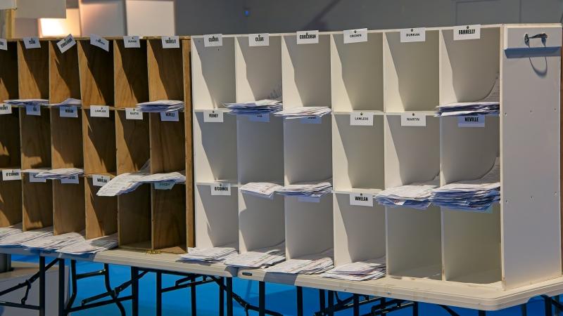 Ballot papers being allocated to candidates 