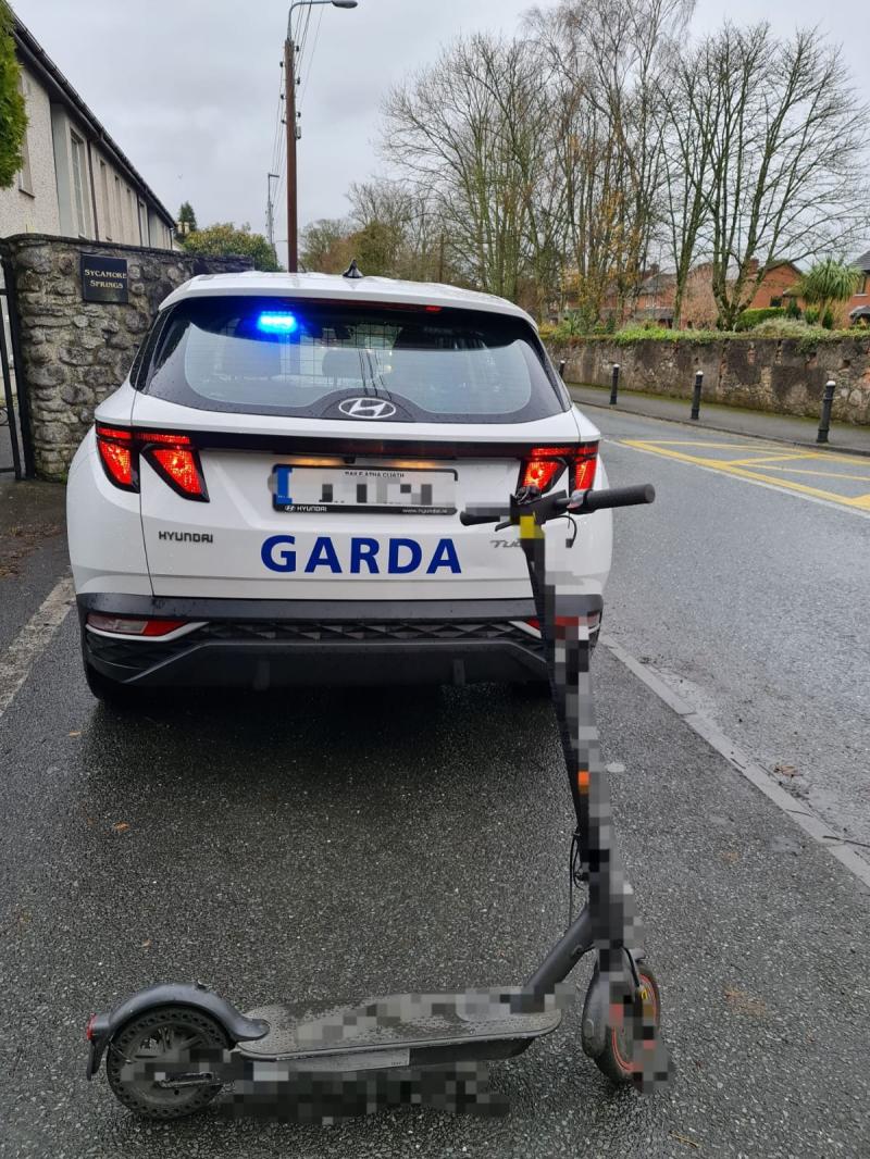 E-scooter rider on footpath fined by Naas Gardaí