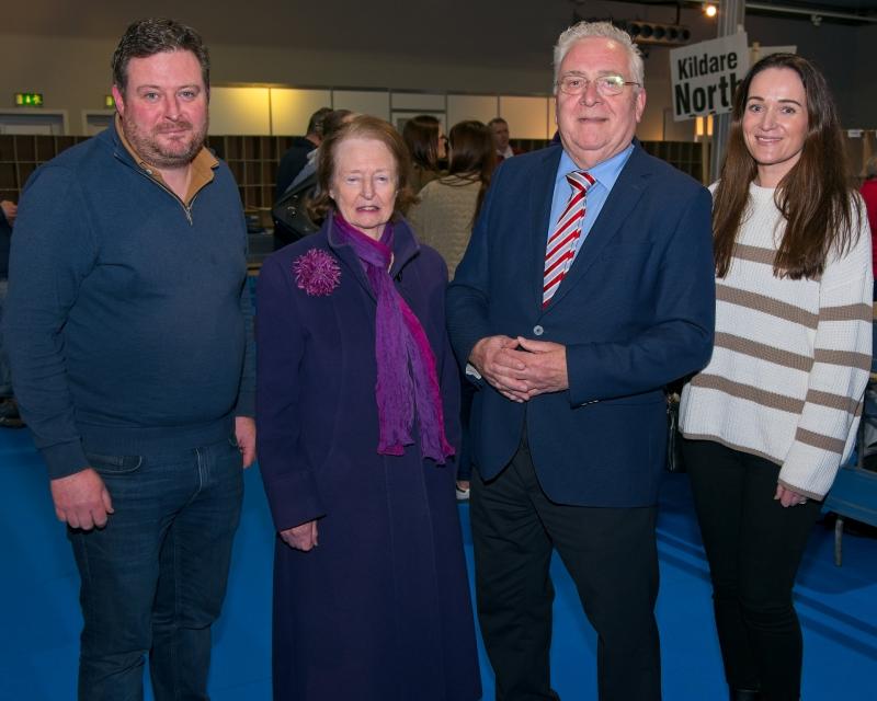Bernard Durkan with his wife Hilary and son Tim and his wife Audrey 