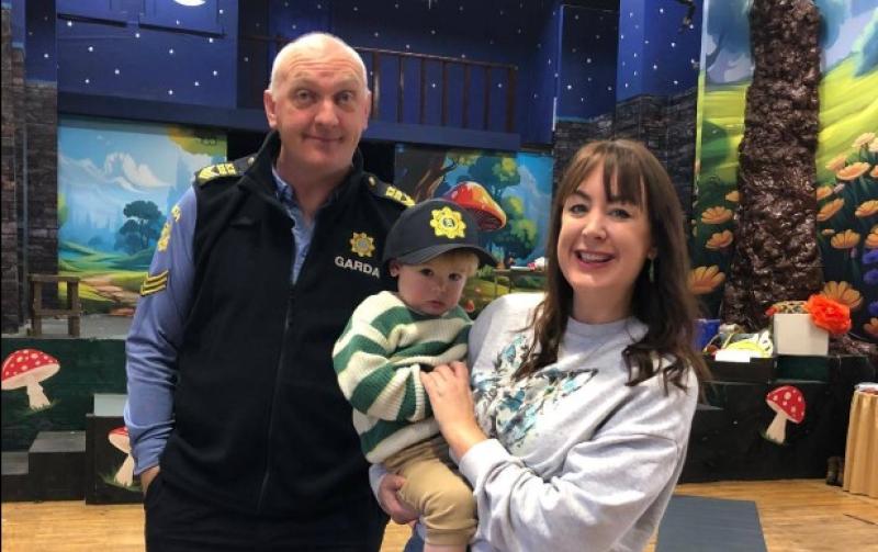 Local Community Gardai attend the opening of Clane Community Day in Kildare. 