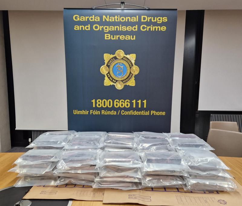 BREAKING:  Garda&iacute; seize major cocaine haul in Kildare 