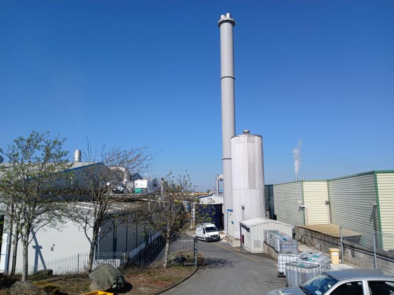 New Kildare 120 feet high industrial structure dominates the skyline